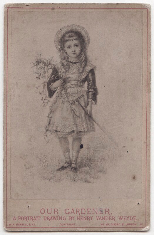 'our gardener, a portrait drawing by henry vander weyde' npg x197406