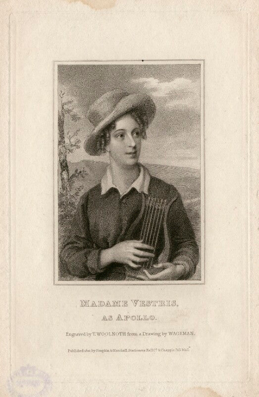 Madame vestris as apollo npg d5231
