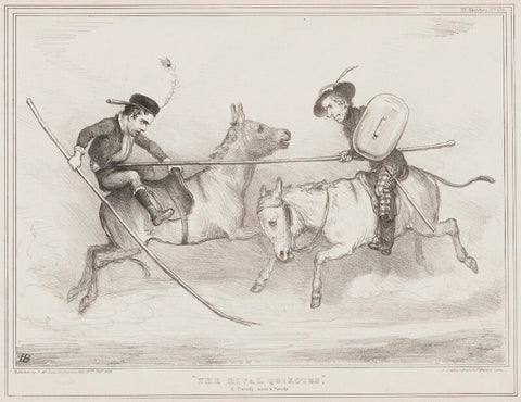 The Rival Quixotes (John George Lambton, 1st Earl of Durham; Henry Brougham, 1st Baron Brougham and Vaux) NPG D41508