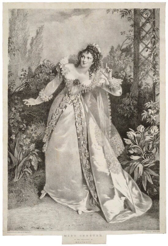 Eliza chester as beatrice in 'much ado about nothing' npg d33061