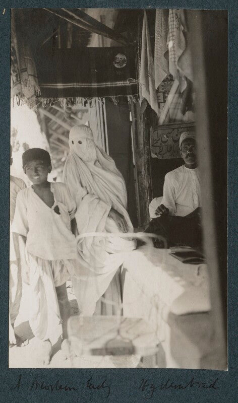 'a muslim lady, hyderadad' npg ax143748