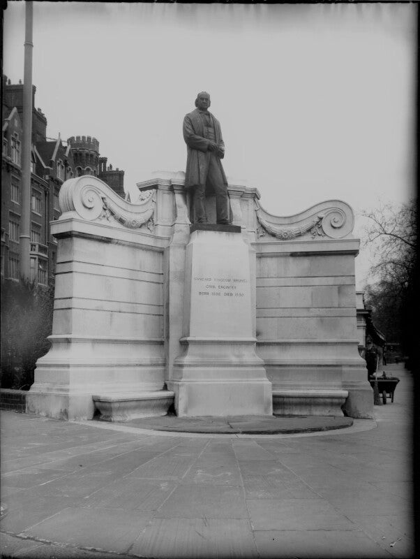 Statue of isambard kingdom brunel at temple, london npg x82501