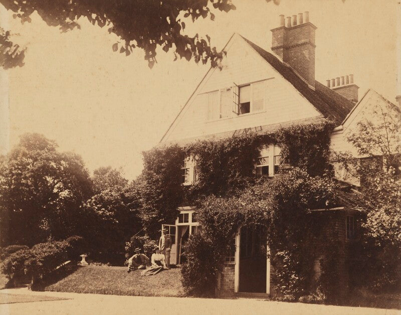 'the briary, g.f.watts' house at freshwater' (group possibly includying blanche margaret standish somers cocks (née clogstoun)) npg x199699