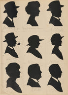 Tourists on the West Pier, Brighton (J.A. Mould; Isabel Harriet Rothwell-Jackson (née Barrie); H.C. Wyke?; C. Parronson?; N. Dean?; H. Shott?; (Elsie) Evelyn Laye; Z. Webb; C.C. Bottoms) NPG D46536