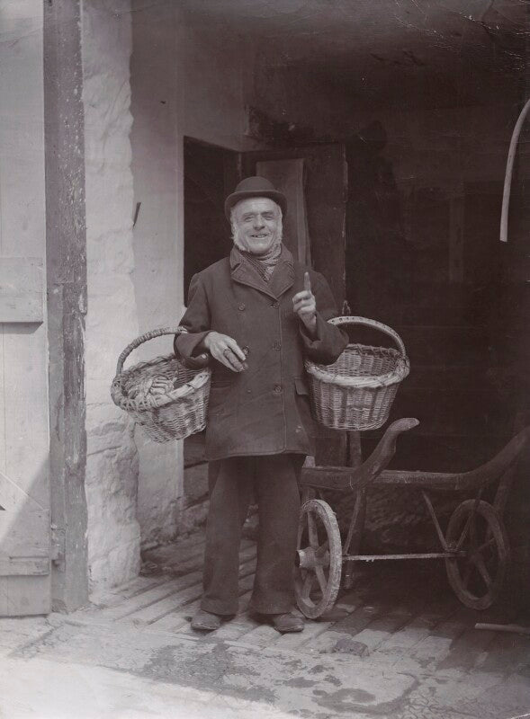 'crabby george: 'do 'e want a crab today zur?'' (unknown man) npg x198803