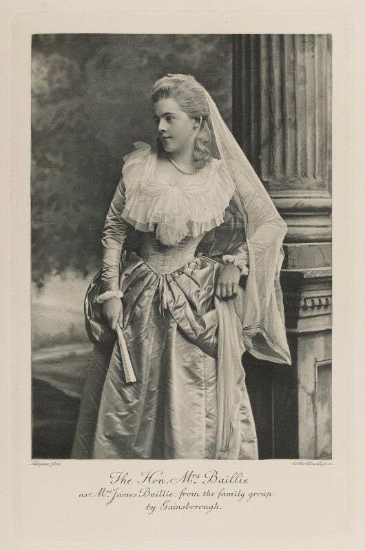 Nellie lisa (née bass), 2nd baroness burton when hon. mrs baillie as mrs james baillie, from the family group by gainsborough npg ax41194