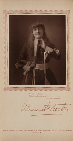 Alice Atherton in 'Oliver Grumble' NPG Ax29393