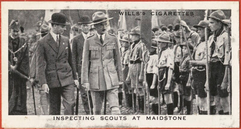 'Inspecting Scouts at Maidstone' (King George VI; Unknown sitters) NPG D47298
