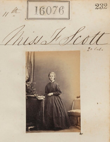 Miss F. Scott NPG Ax64002