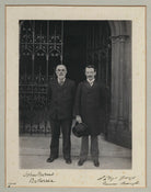 John Elliott Burns; David Lloyd George NPG x135489