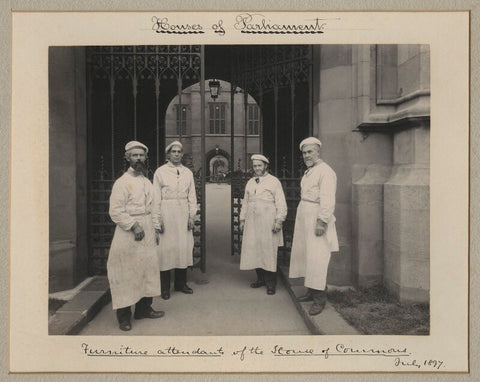 'Furniture attendants of the House of Commons' (four unknown men) NPG x35178