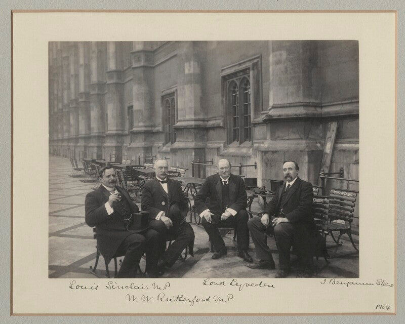 Group on the terrace of the house of commons npg x135132