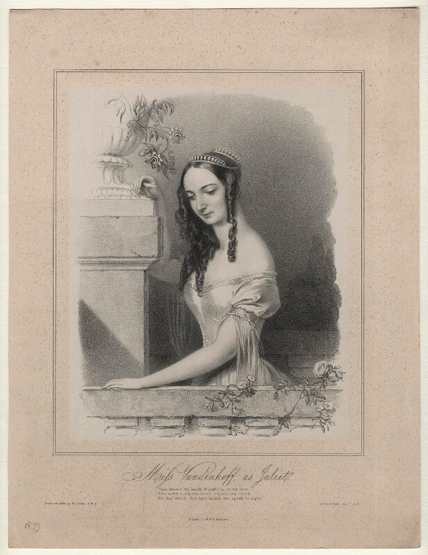 Charlotte elizabeth vandenhoff as juliet in 'romeo and juliet' npg d22159