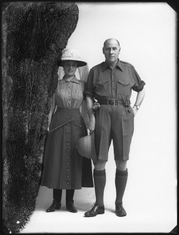 Elizabeth lydia rosabelle (née bonham), lady clifford (formerly mrs henry de la pasture); sir hugh charles clifford npg x33002