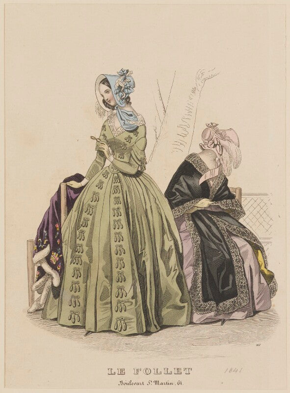 Carriage and walking costumes, november 1841 npg d47886