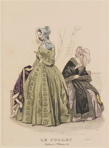 Carriage and walking costumes, November 1841 NPG D47886