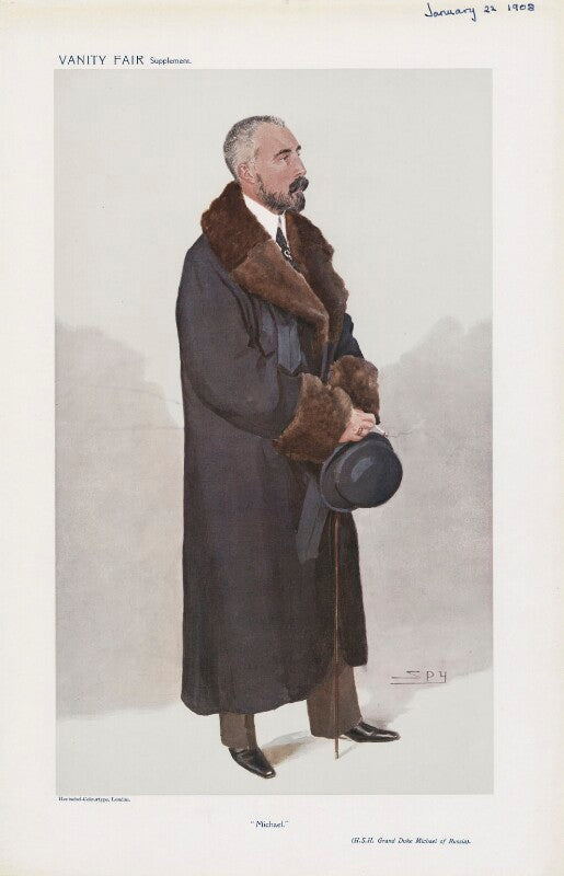 Michael mikhailovich, grand duke of russia ('men of the day. no. 1102. "michael."') npg d45416