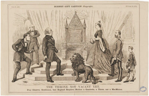 'The throne not vacant yet' (group including Queen Victoria and King Edward VII) NPG D33658