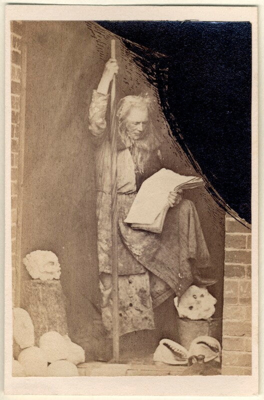 'as a hermit' (richard cockle lucas) npg ax23430