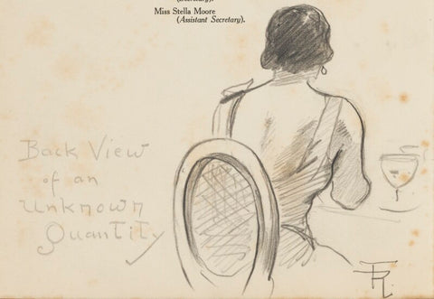 Unknown woman, 'Back View of an unknown Quantity' NPG D43228