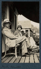 Frank Schuster and two unknown sitters NPG Ax142196