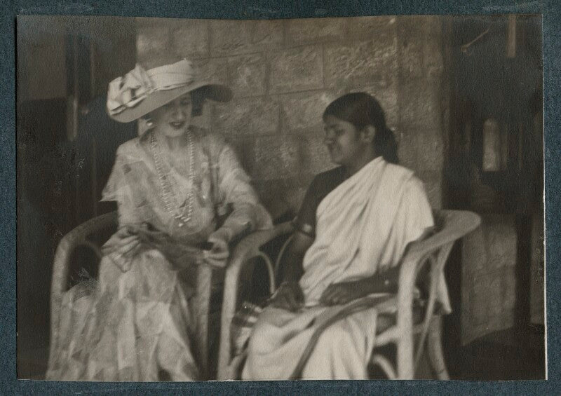 Lady ottoline morrell; lokasundari (née ammal), lady raman npg ax143744
