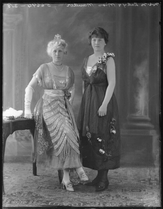 Mary le mesurier (née paint), lady mander; daisy st clair mander npg x74907