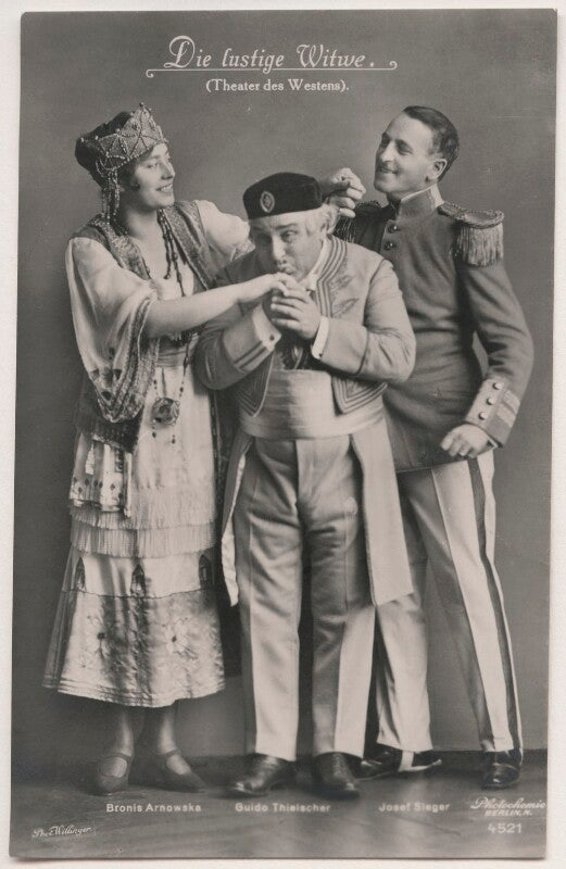 Bronis arnowska; guido thielscher and josef sieger in 'the merry widow' npg x139842