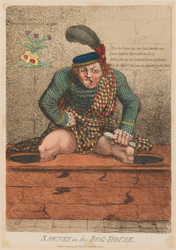 'sawney in the bog house' npg d12978