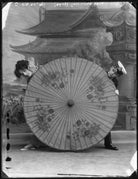 Olive May (née Olive Mary Meatyard), Countess of Drogheda and an unknown boy NPG x127683