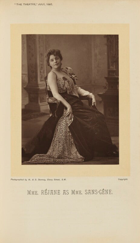 Gabrielle réjane (gabrielle charlotte reju) as madame sans gêne in 'madame sans gêne' npg ax28895