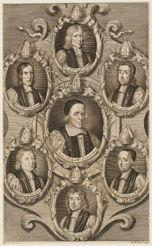 The seven bishops committed to the tower in 1688 npg d18862