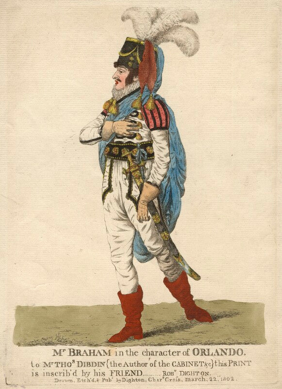John braham ('mr braham in the character of orlando') npg d13415
