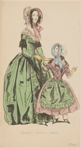 'Morning visiting dress', April 1842 NPG D47945