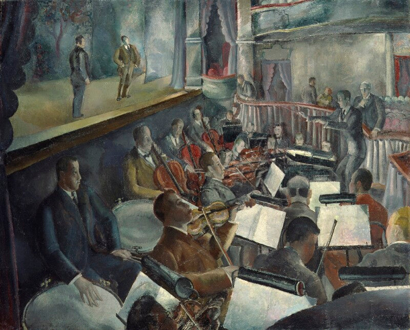 Sir eugene goossens and richard tauber rehearsing at the prince's theatre, bristol, 1925 npg 6156