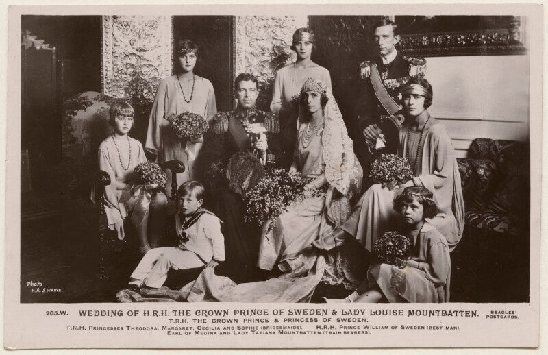 'wedding of h.r.h. the crown prince of sweden & lady louise mountbatten' npg x196941