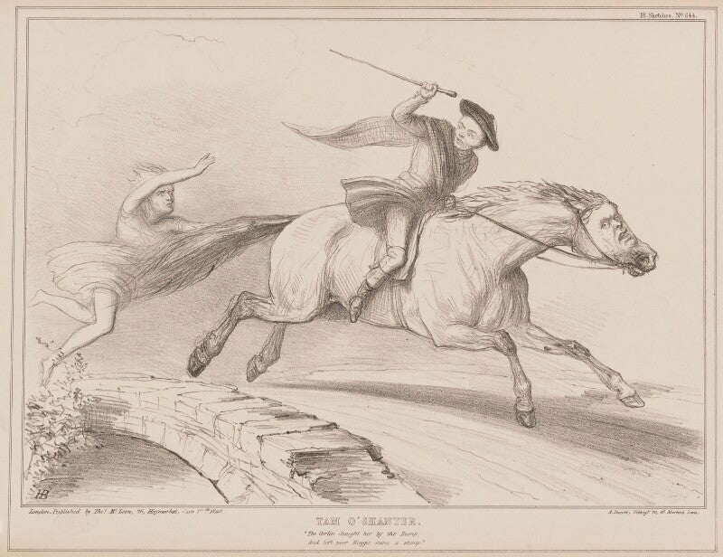Tam o'shanter (edward stanley, 14th earl of derby; john russell, 1st earl russell; daniel o'connell) npg d41578