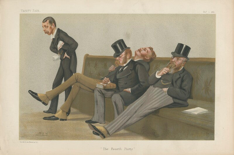 "the fourth party" (lord randolph churchill; sir henry drummond charles wolff; arthur james balfour, 1st earl of balfour; sir john eldon gorst) npg d43988