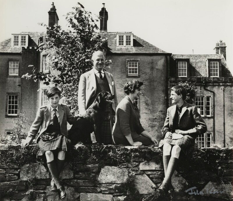 Sir fitzroy hew royle maclean, 1st bt; veronica nell (phipps) (née fraser), lady maclean and their two sons npg x128668