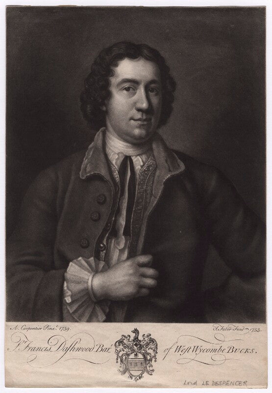 Francis dashwood, 11th baron le despencer npg d5032
