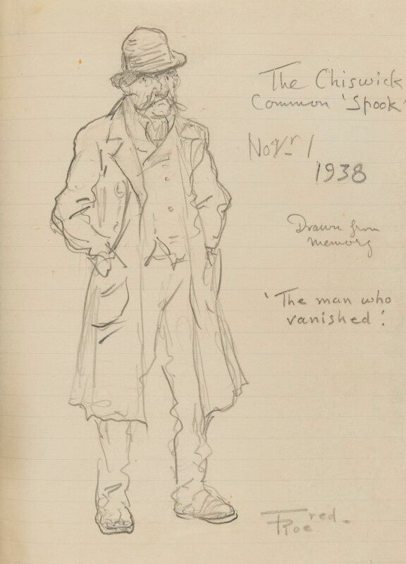 'the chiswick common 'spook' (unknown man) npg d43250