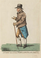 Mr Banks ('A view taken from Portland Place, Bath') NPG D8721