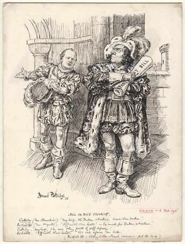 All in due course (winston churchill; herbert henry asquith, 1st earl of oxford and asquith) npg d9939