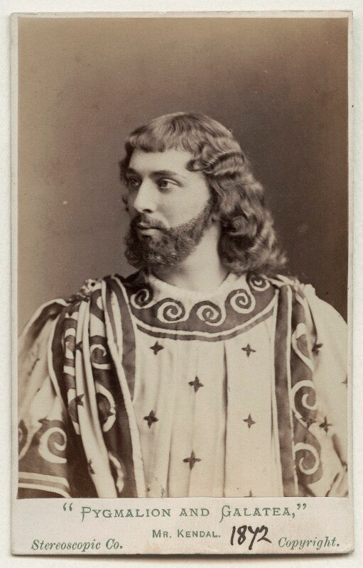 William hunter kendal (william hunter grimston) as pygmalion in 'pygmalion and galatea' npg ax18150