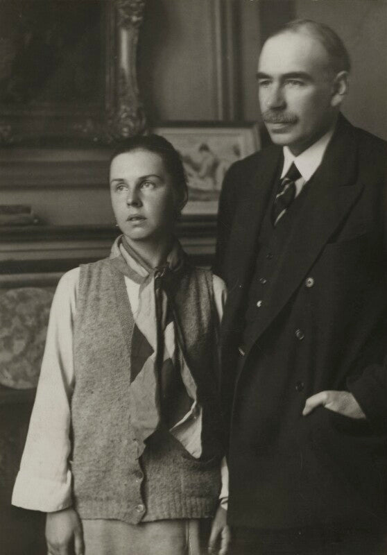 John maynard keynes, 1st baron keynes of tilton; lydia lopokova npg x90117
