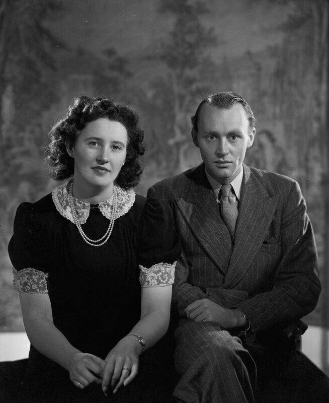 Margaret anne hutchinson (née robertson rodger); john colvin hutchinson npg x178912