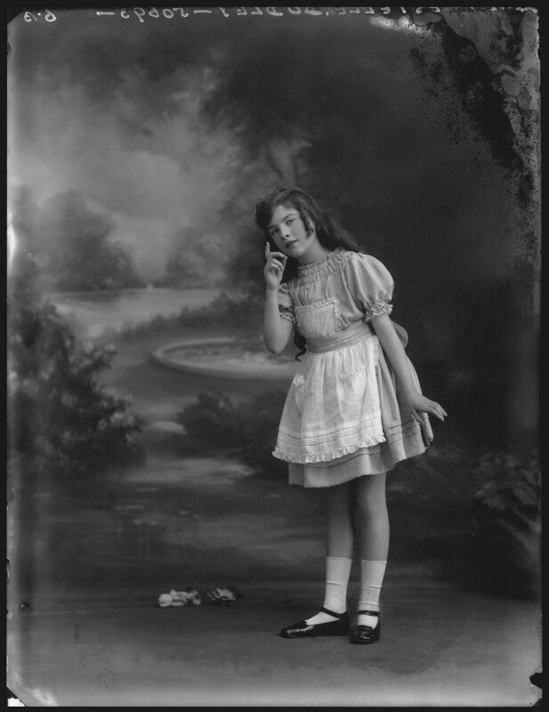 Estelle dudley as alice in 'alice in wonderland' npg x34659