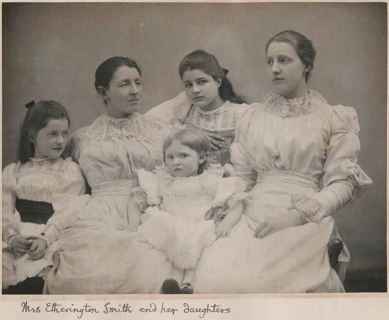 Ursula mary etherington smith; ellen margaret etherington smith (née pears); agnes olivia etherington smith; margaret pears cater (née etherington smith); bellina rachel etherington smith npg x198344