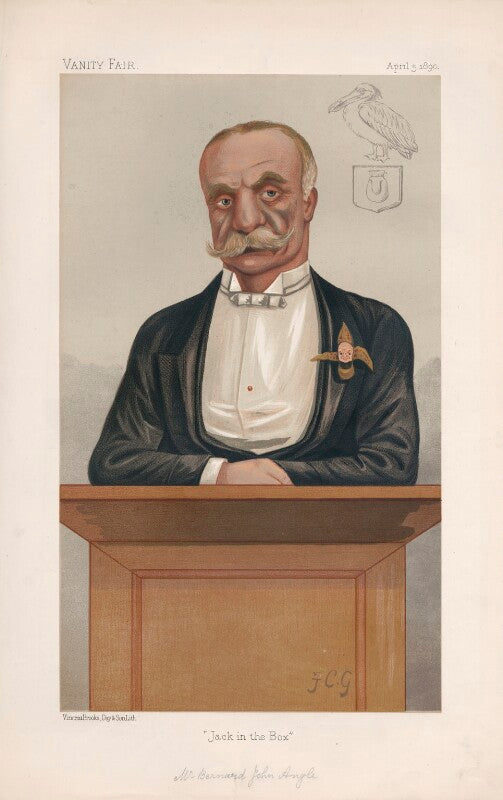 Bernard john angle ('men of the day. no. 466.') npg d44484