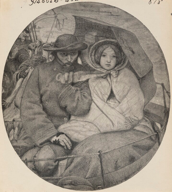 Study for 'the last of england' npg p1273(37)